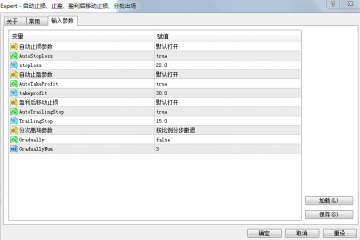 自动止损、止盈、盈利后移动止损、分批出场