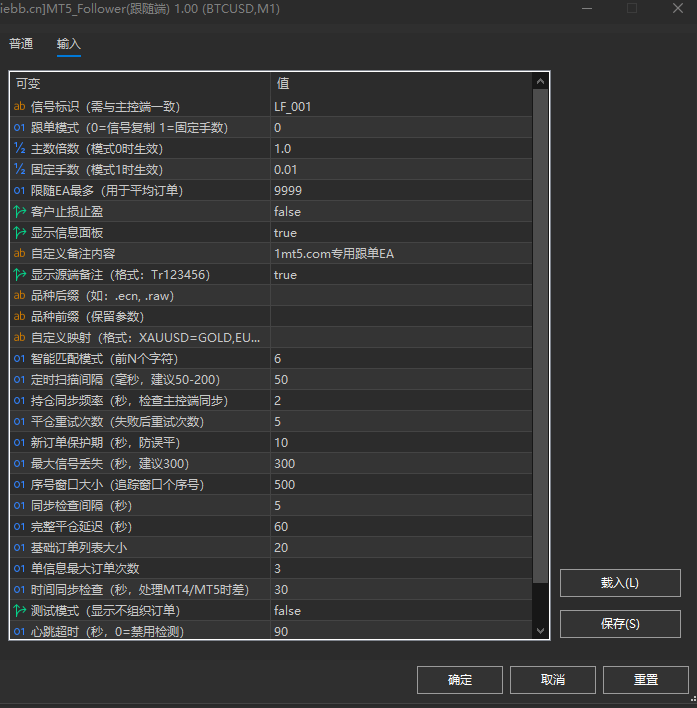MT5跟单系统 发送端+跟随端